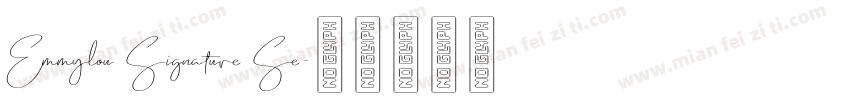 Emmylou Signature Se字体转换